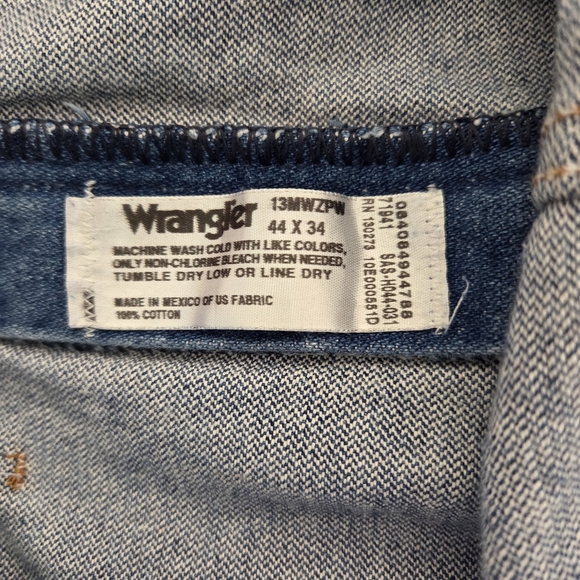 Wrangler Cowboy Cut Men's Blue Jeans Size 44x34 - Picture 5 of 5